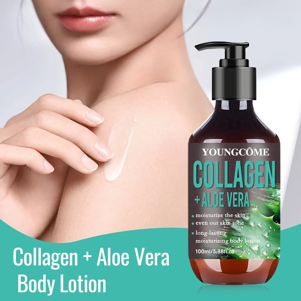 🌿✨ Aloe Vera Collagen Hydrating Body Lotion – Brightening & Firming Care ✨🌿