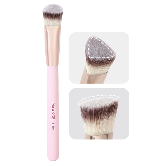 🖌️ MAANGE Under Eye Concealer Brush ✨ | Triangle Foundation Brush 🔺 | For Liquid & Cream Blending 💧 | Precision Concealing Tool 💄 | Professional Makeup Tool 💖