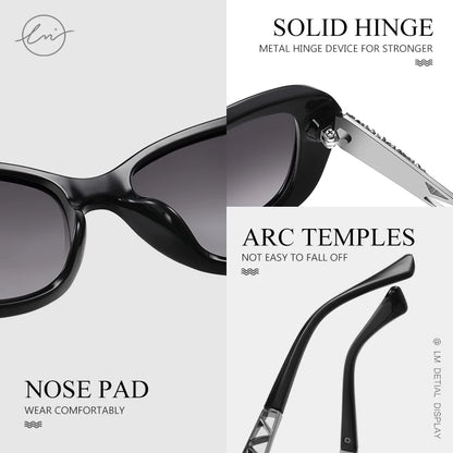 🕶️✨ LM 2024 Women’s Sunglasses – Luxury Gradient Polarized UV400 Eyewear ✨👑