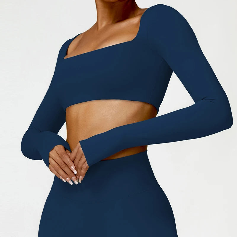 Hearuisavy Women's Quick Dry Sports Crop Top