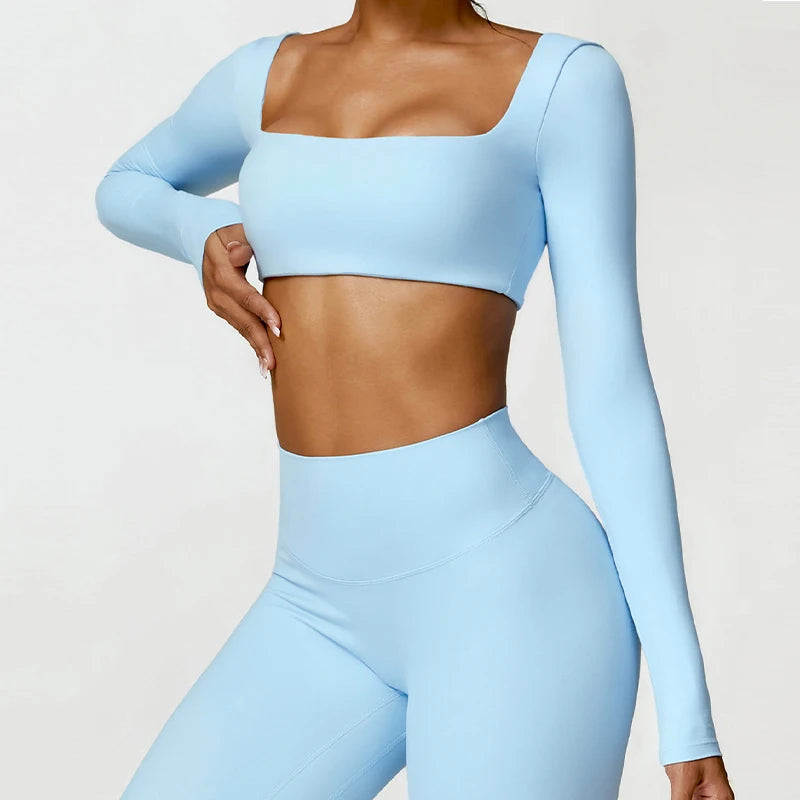Hearuisavy Women's Quick Dry Sports Crop Top