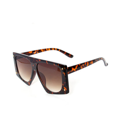 🐆🕶️ Punk Leopard Oversized Sunglasses – Sexy Gradient UV400 Shades 🔥✨