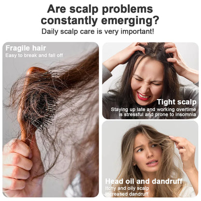 Red Light Therapy Hair Growth Comb with Spray and Vibration