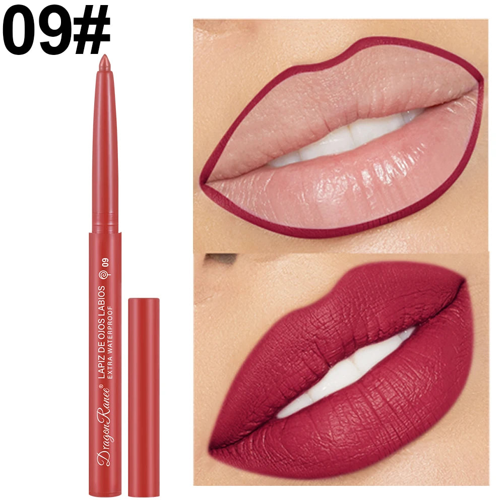 Automatic Rotating Waterproof Matte Lip Liner Pen
