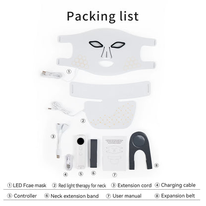 Hello Face LED Mask - Anti-Aging & Acne Face Neck Treatment
