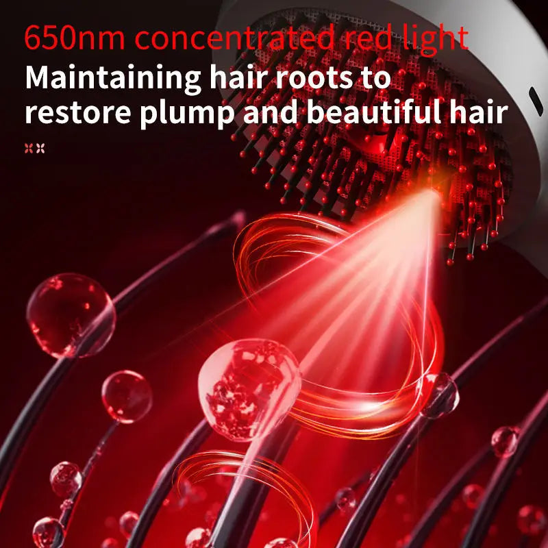 Red Light Therapy Hair Growth Comb with Spray and Vibration
