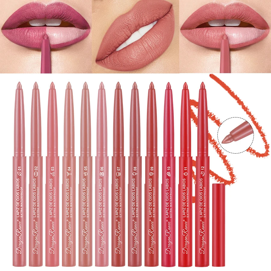 Automatic Rotating Waterproof Matte Lip Liner Pen