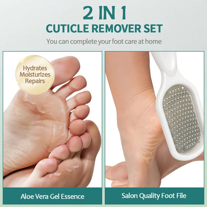 🦶✨ Nailpop Professional Callus Remover Kit – Extra Strength Gel & Foot File ✨🦶