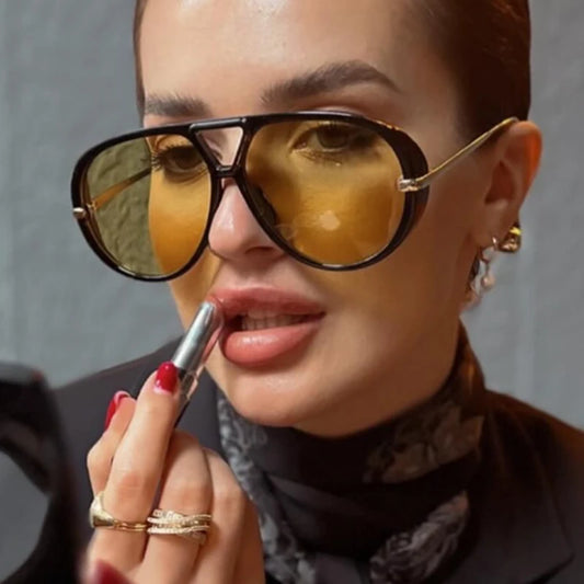 🕶️ Women’s Luxury Designer Sunglasses 😎 | Vintage Oversized Shades ✨ | Black Fashion Eyewear 🔥 | Trendy Retro Style 💃 | Model #300864