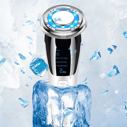 EMS Facial Massager with Microcurrent Deep Cleaning and Cool Compress