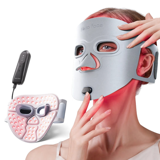 Wireless Red Light Face Mask - 850nm Infrared & Anti-Aging