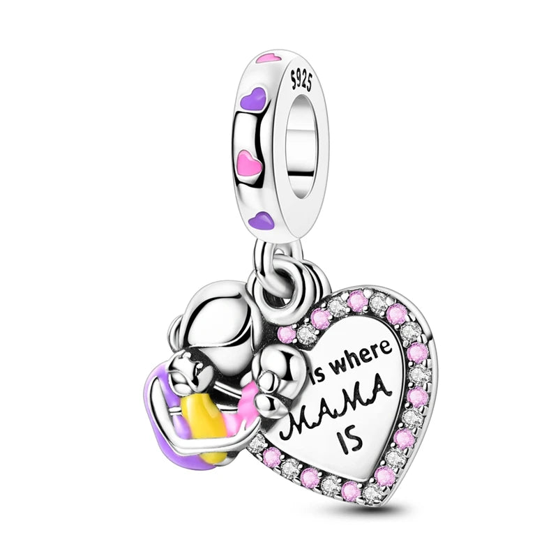 💎✨ 925 Sterling Silver Heart Charm Bead – Mother’s Day Special ✨💎