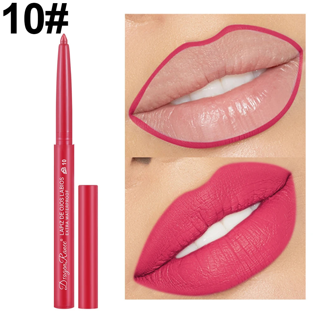 Automatic Rotating Waterproof Matte Lip Liner Pen