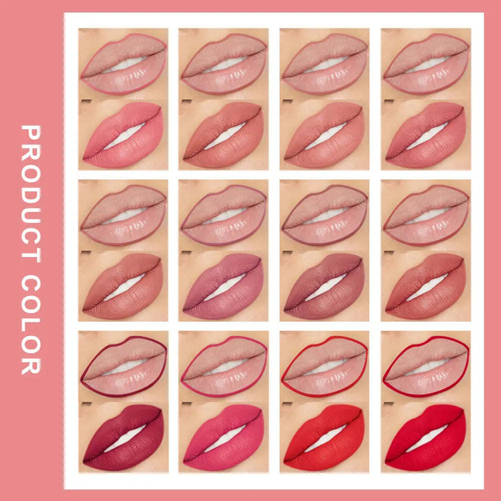 Automatic Rotating Waterproof Matte Lip Liner Pen