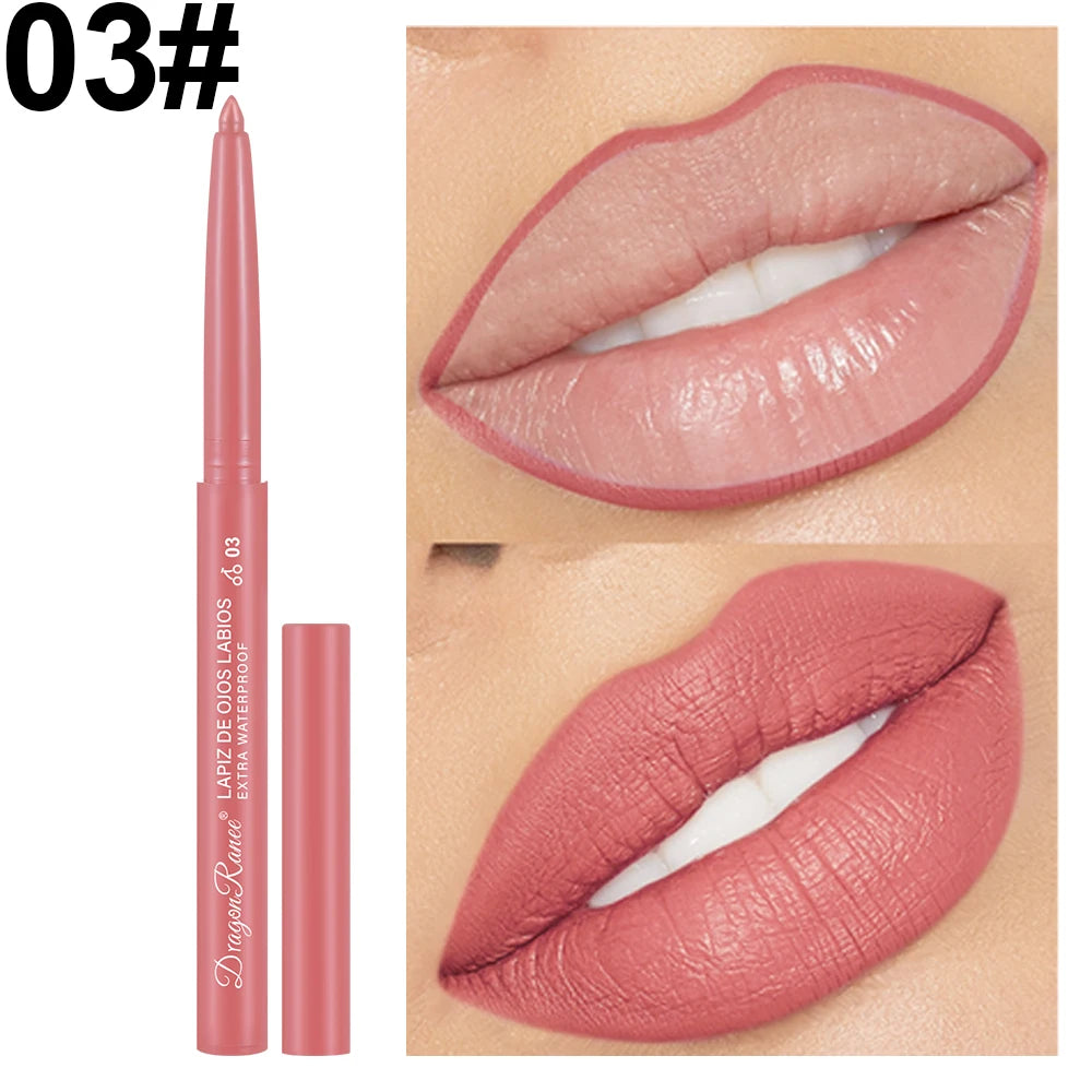 Automatic Rotating Waterproof Matte Lip Liner Pen