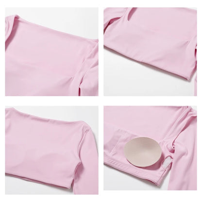 Hearuisavy Women's Quick Dry Sports Crop Top