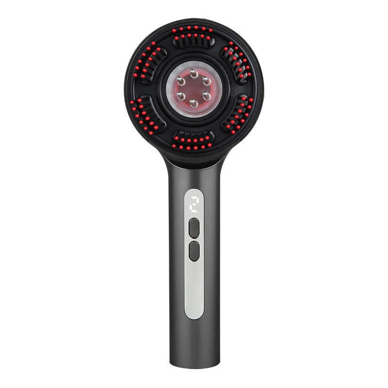 Electric Vibration Scalp Massage Comb with Hair Oil Applicator