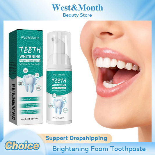 😁✨ Whitening Foam Toothpaste – Clean, Protect & Freshen Breath 🦷🌿