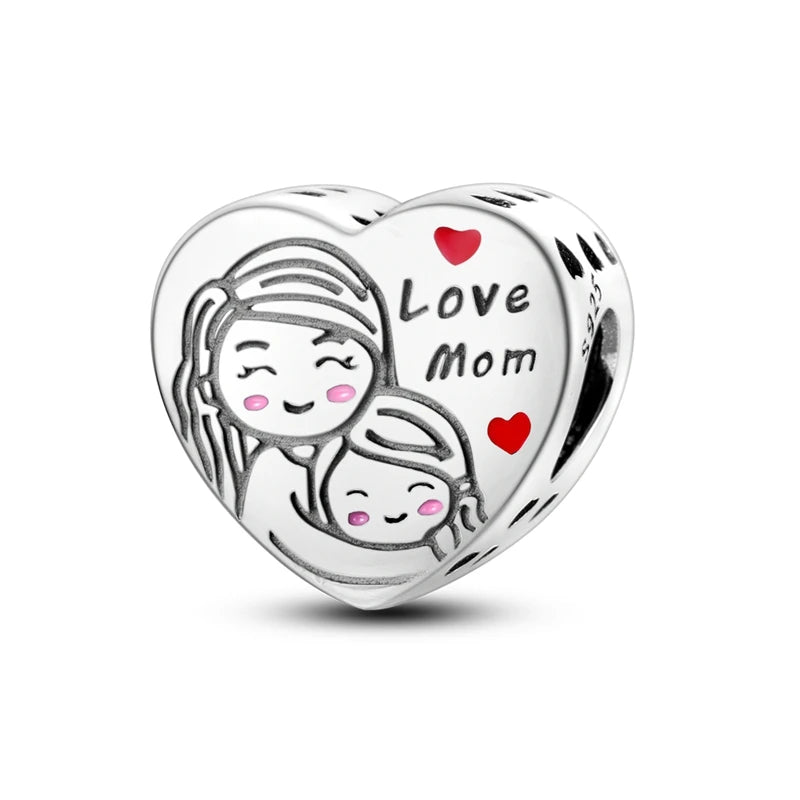 💎✨ 925 Sterling Silver Heart Charm Bead – Mother’s Day Special ✨💎