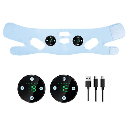 Microcurrent V Face Band EMS Skin Lifting and Jawline Tightening Device