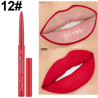 Automatic Rotating Waterproof Matte Lip Liner Pen