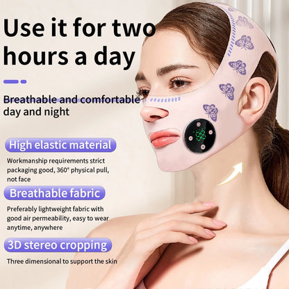 Microcurrent V Face Band EMS Skin Lifting and Jawline Tightening Device