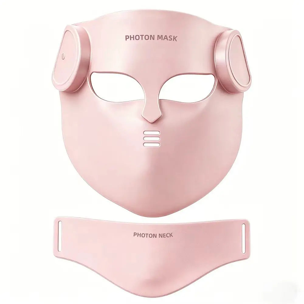 LED Face and Neck Mask with Red Light and Infrared Therapy