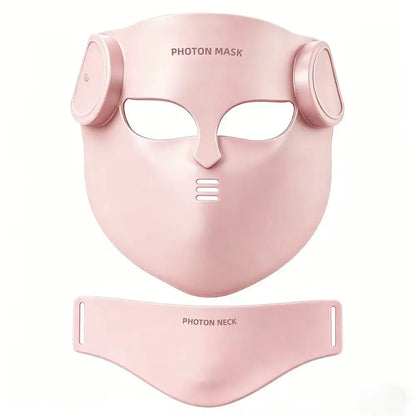 LED Face and Neck Mask with Red Light and Infrared Therapy