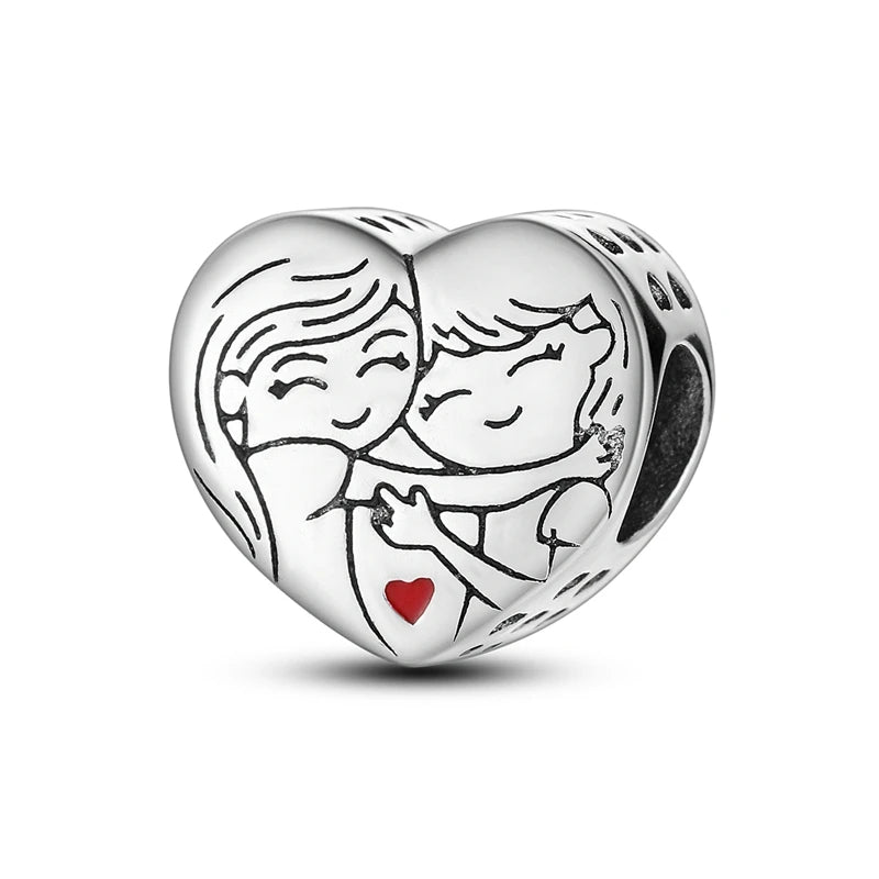 💎✨ 925 Sterling Silver Heart Charm Bead – Mother’s Day Special ✨💎
