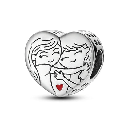 💎✨ 925 Sterling Silver Heart Charm Bead – Mother’s Day Special ✨💎