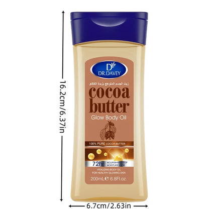 💛✨ Cocoa Butter Glow Body Oil – Vitalizing Skin Care ✨💛