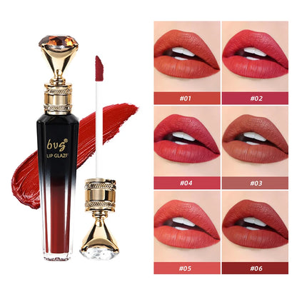 Velvet Matte Lip Gloss 💄✨ | Long-Lasting & Durable ⏳ | Moisturizing 💧 | Waterproof 💦 | Non-Fading 🌸 | Non-Stick Cup ☕ | Cosmetic for Women 💋