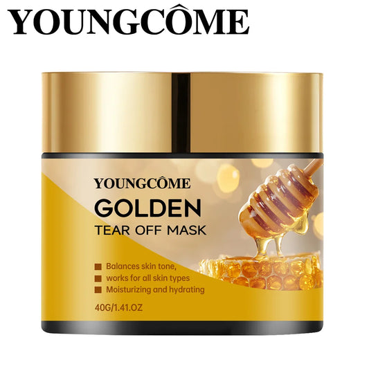 ✨ Facial Gold Textured Whitening Mask 💛 | Blackhead Remover 🧼 | Deep Cleansing & Whitening 🌸 | Hyaluronic Acid Moisturizing 💧 | Luxury Skin Care 💖