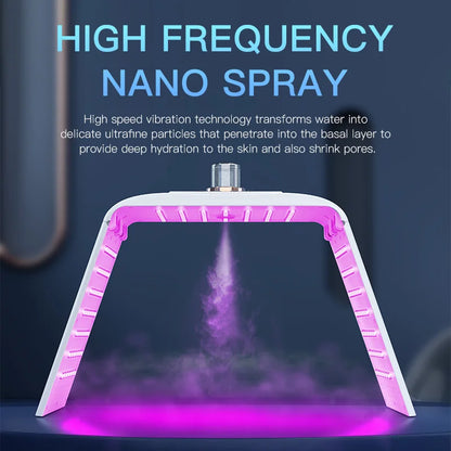 LED Face Mask with Nano Water Spray
