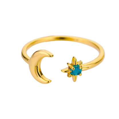 Gold Chunky Ball Ring – Adjustable