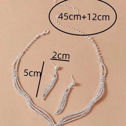 👑✨ Women’s Fashion Jewelry Set – Light Luxury & Sparkling Elegance ✨💎