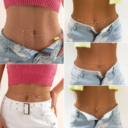 ✨💃 Hip Hop Double Layer Waist Chain – Sexy Adjustable Body Jewelry 🔗🔥