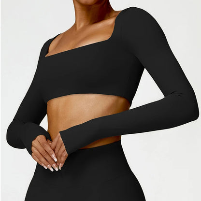 Hearuisavy Women's Quick Dry Sports Crop Top