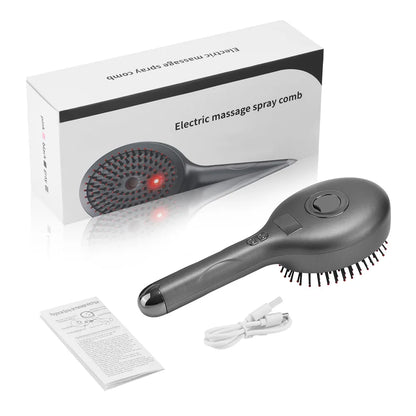Red Light Therapy Hair Growth Comb with Spray and Vibration