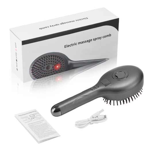 Red Light Therapy Hair Growth Comb with Spray and Vibration
