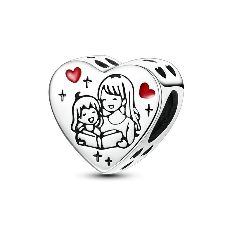 💎✨ 925 Sterling Silver Heart Charm Bead – Mother’s Day Special ✨💎