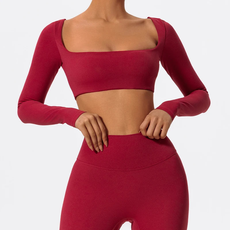 Hearuisavy Women's Quick Dry Sports Crop Top