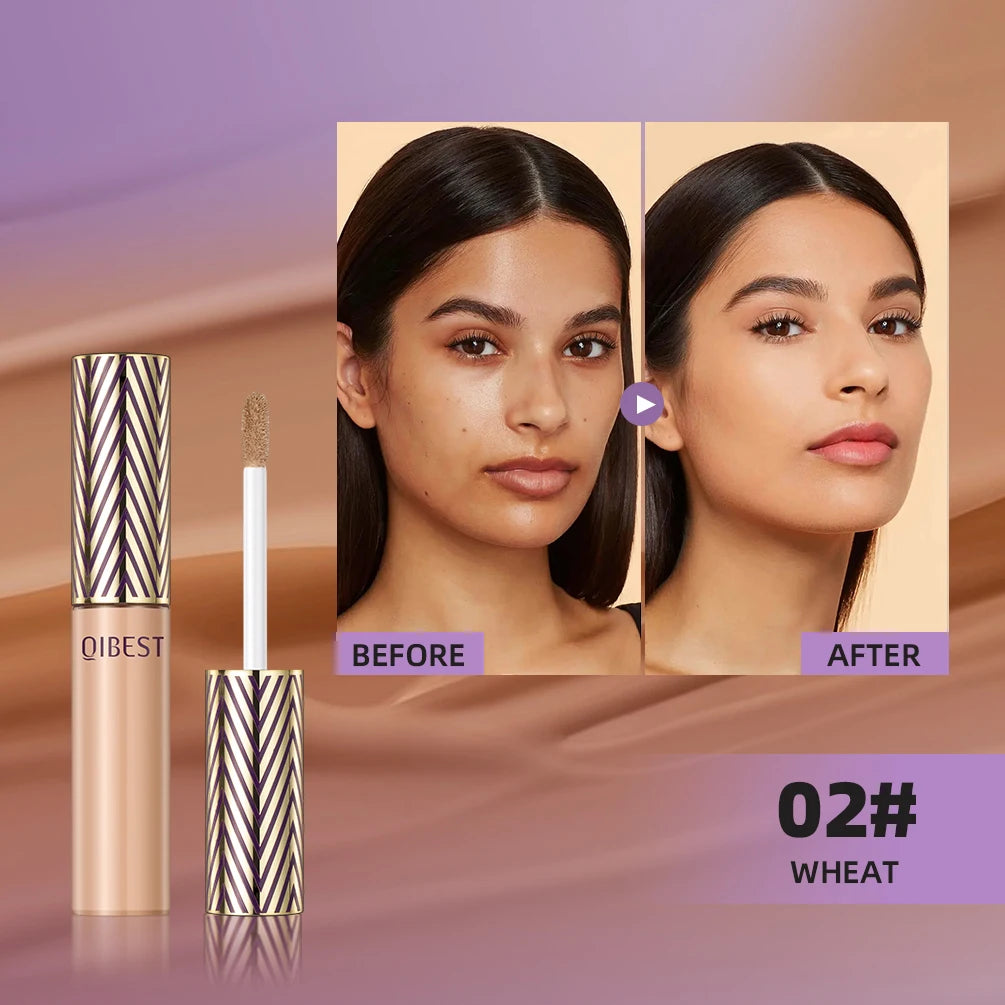 ✨ QIBEST Liquid Concealer Foundation – 💎 Brightening Cream | 🎯 Spot & Acne Mark Coverage | 🌙 Dark Circle Corrector | 💄 Long-Lasting Makeup for Women