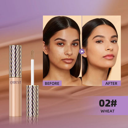 ✨ QIBEST Liquid Concealer Foundation – 💎 Brightening Cream | 🎯 Spot & Acne Mark Coverage | 🌙 Dark Circle Corrector | 💄 Long-Lasting Makeup for Women
