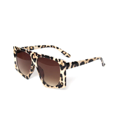 🐆🕶️ Punk Leopard Oversized Sunglasses – Sexy Gradient UV400 Shades 🔥✨