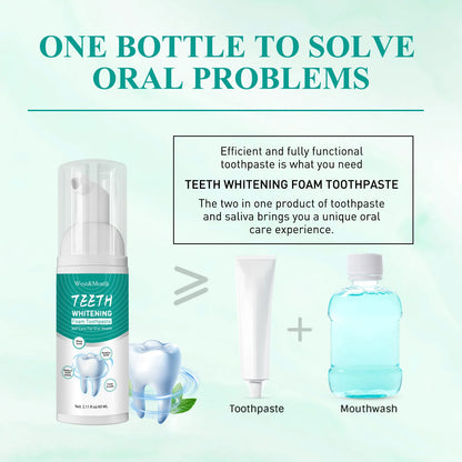😁✨ Whitening Foam Toothpaste – Clean, Protect & Freshen Breath 🦷🌿