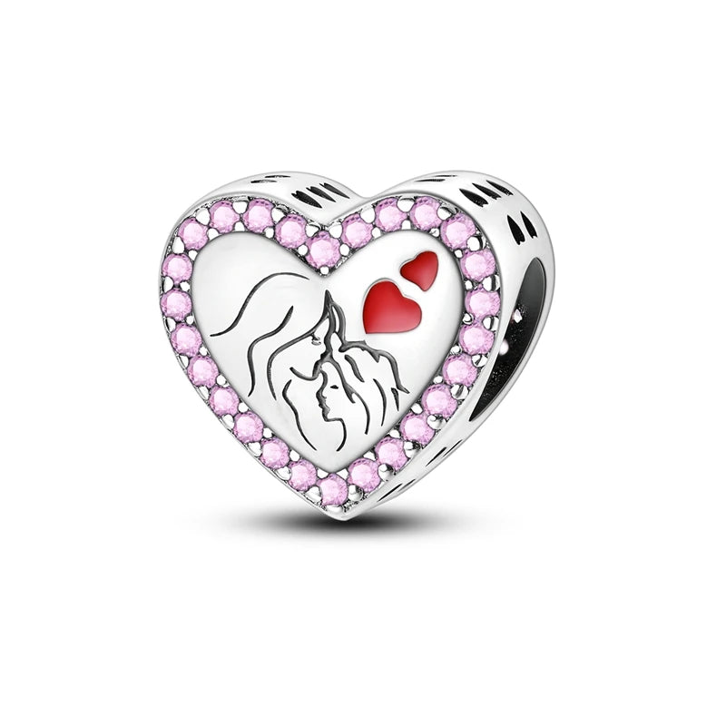 💎✨ 925 Sterling Silver Heart Charm Bead – Mother’s Day Special ✨💎
