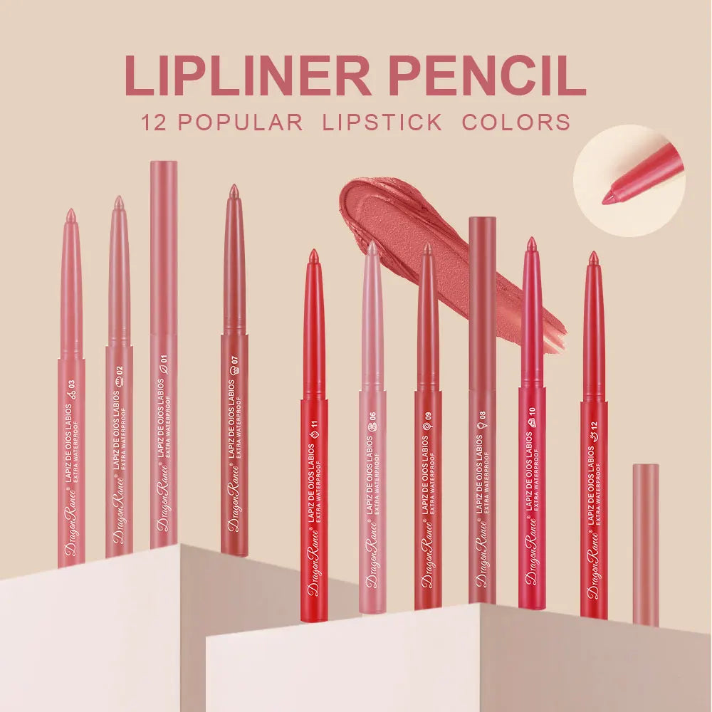 Automatic Rotating Waterproof Matte Lip Liner Pen
