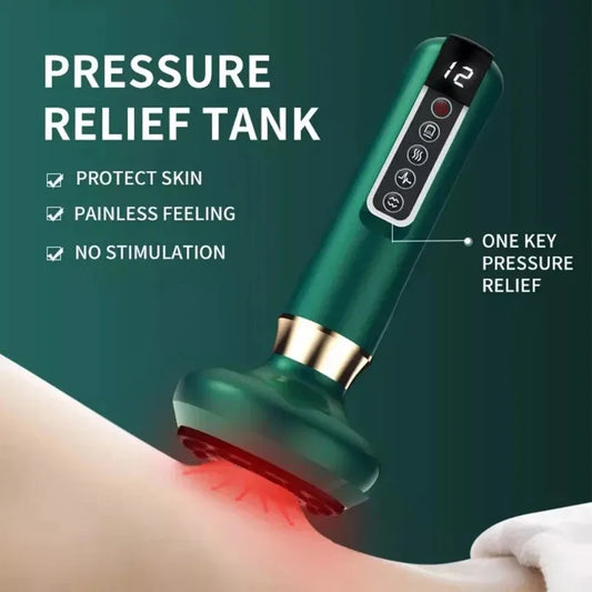 Electric Cupping Massager ⚡✨ | Vacuum Suction Cup 💆‍♀️ | Anti-Cellulite & Body Slimming 🔥 | Infrared Heat Therapy 🌡️ | Beauty & Health Gua Sha Scraping Tool 🌿