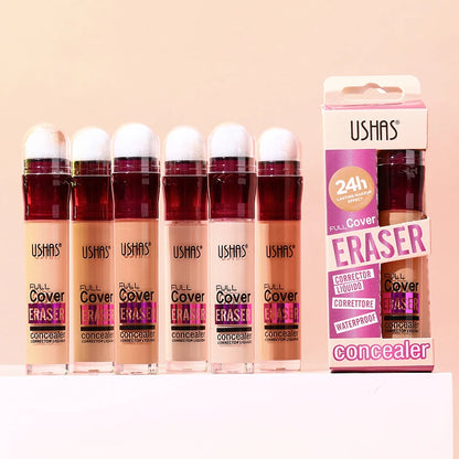 💄 USHAS 12-Color Liquid Concealer ✨ | Moisturizing Formula 💧 | Rotating Sponge Head 🖌️ | Long-Lasting & Lightweight 😍 | Multi-Use Foundation Makeup 💖